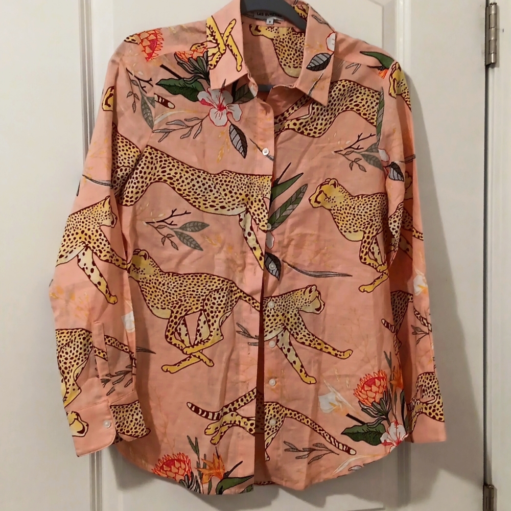 Las Serenas Print button down, small